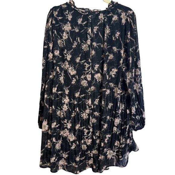 Skies are Blue Mini Dress Size Large floral black‎ and pink NWOT - Picture 2 of 12
